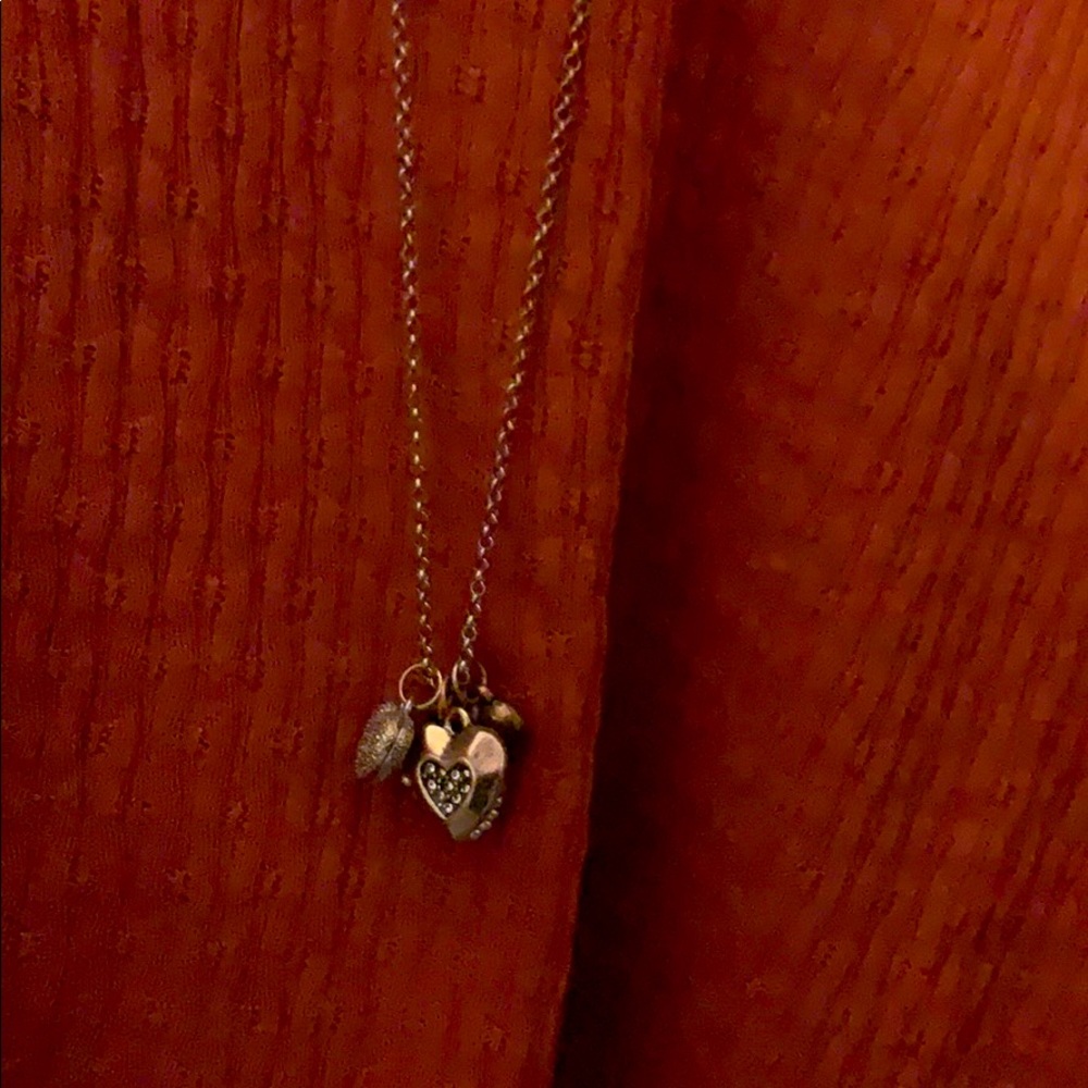 Long heart necklace